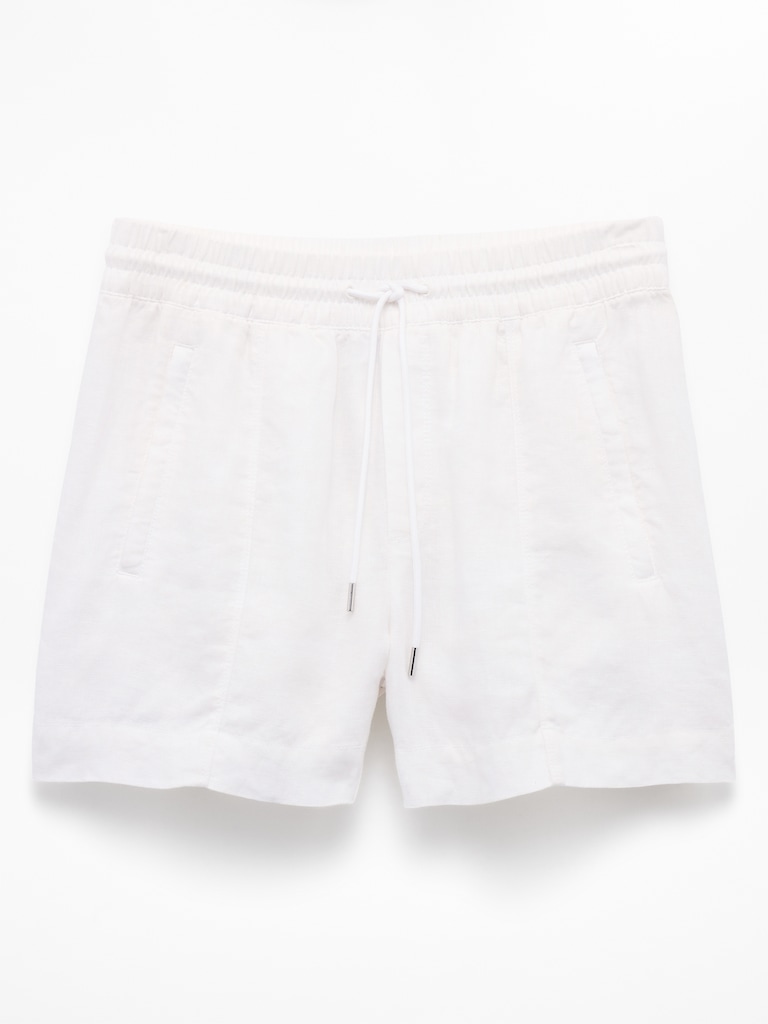 Retreat Linen Mid Rise 4" Short