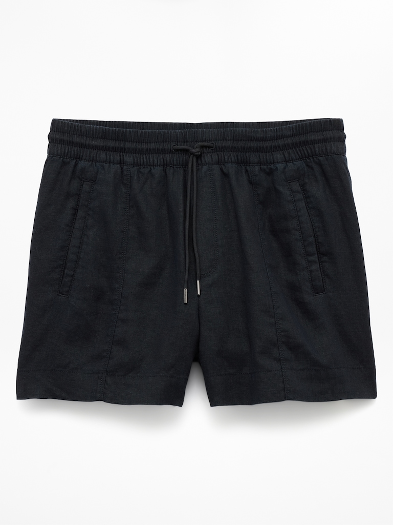 Retreat Linen Mid Rise 4" Short