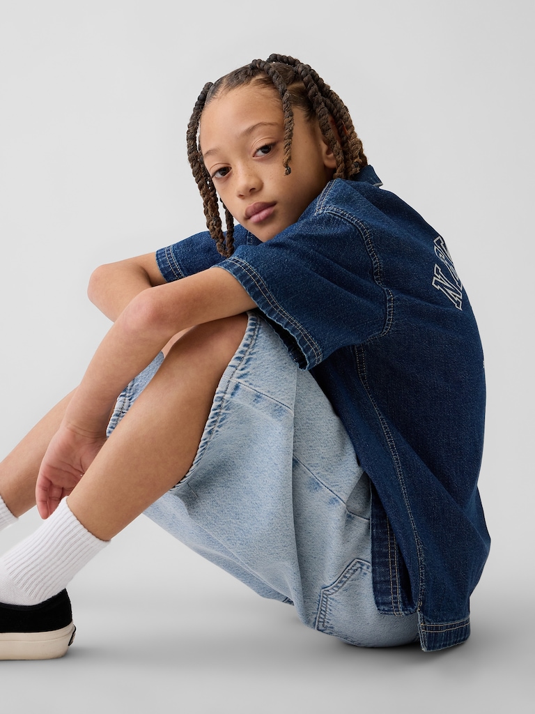 Kids UltraSoft Denim Baggy Shorts