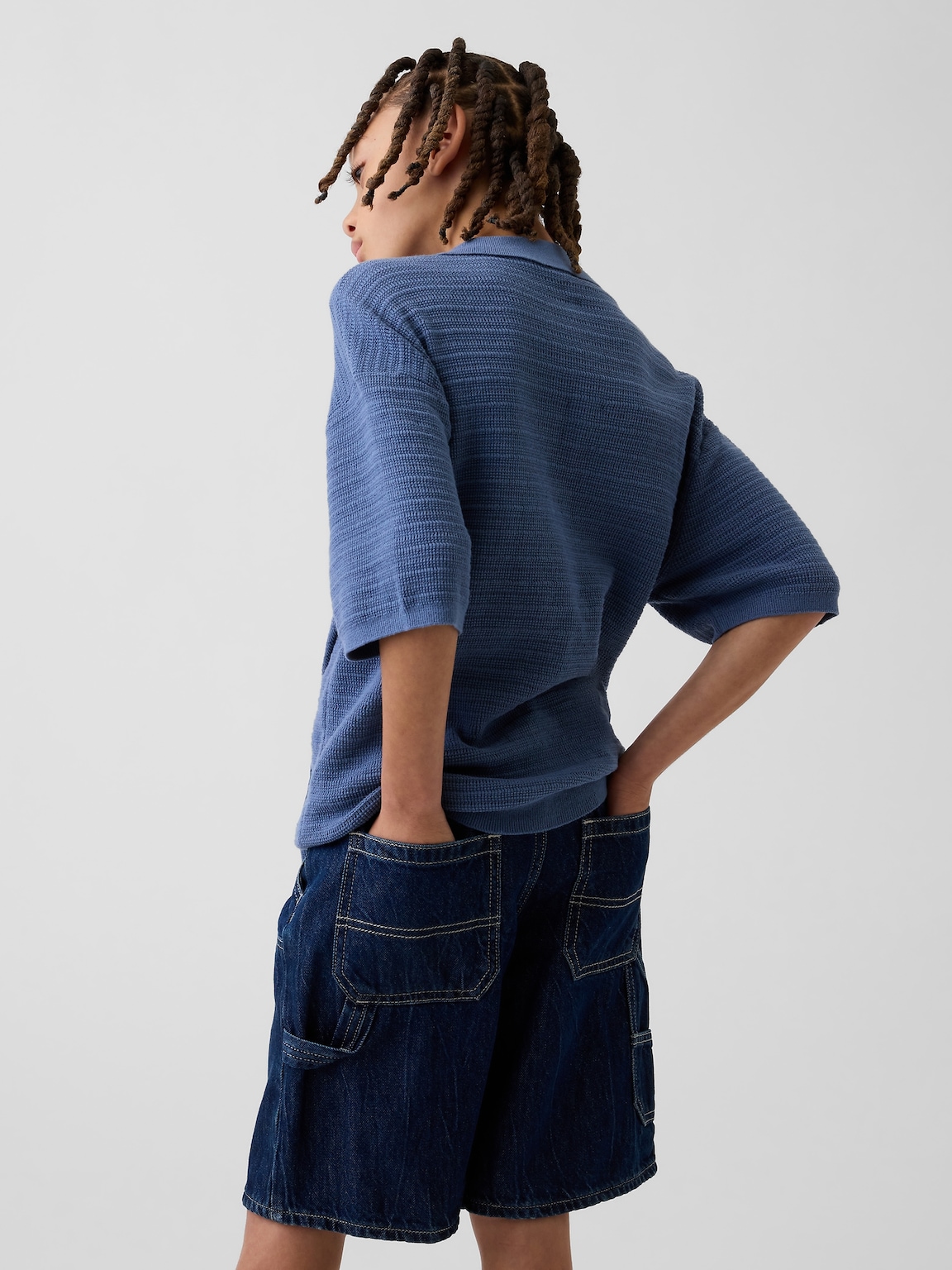 Kids Relaxed Polo Sweater Shirt