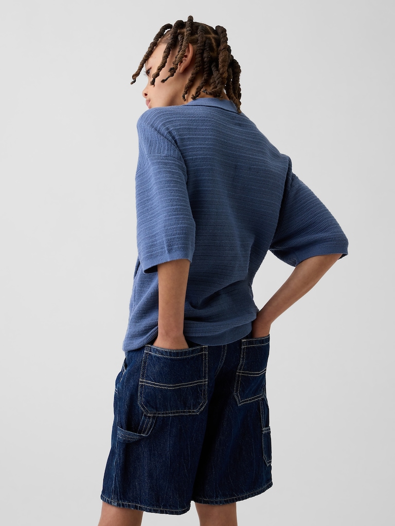 Kids Relaxed Polo Sweater Shirt