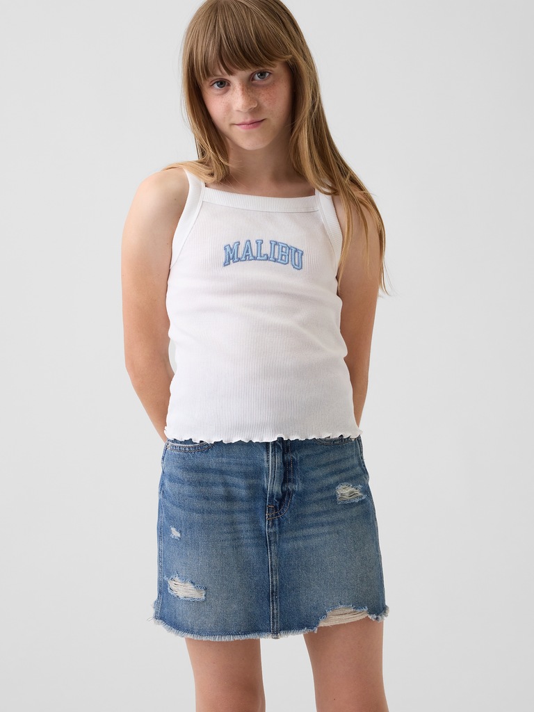 Kids Rib Square-Neck Tank Top