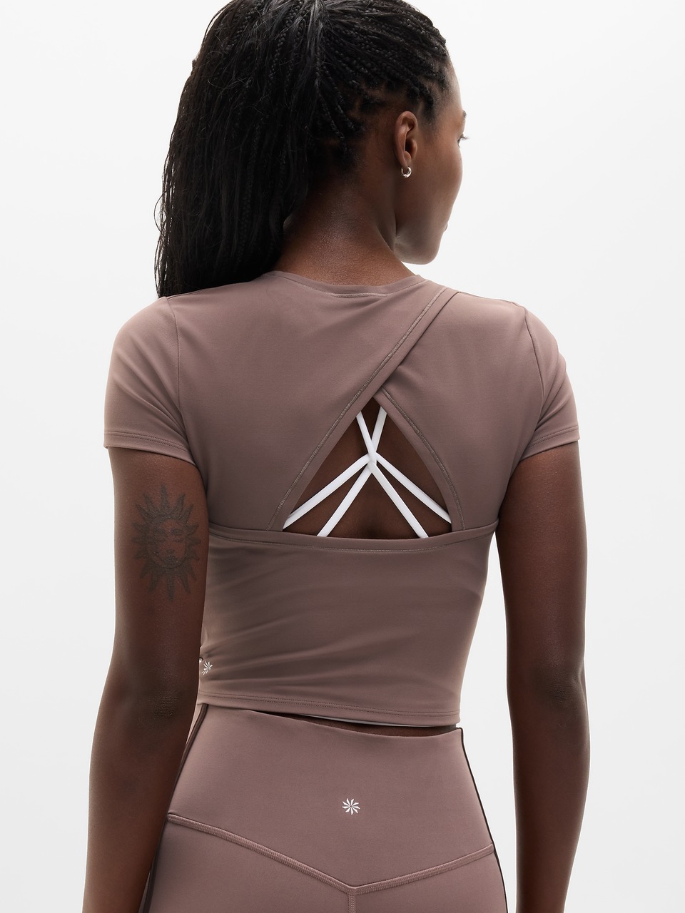 V-Neck Hardware One-Piece Swimsuit