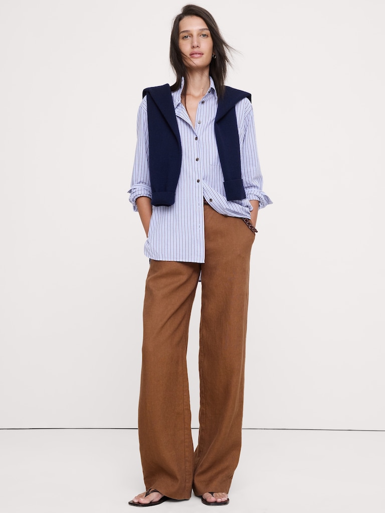 The Oversized Shirt in Cotton Poplin