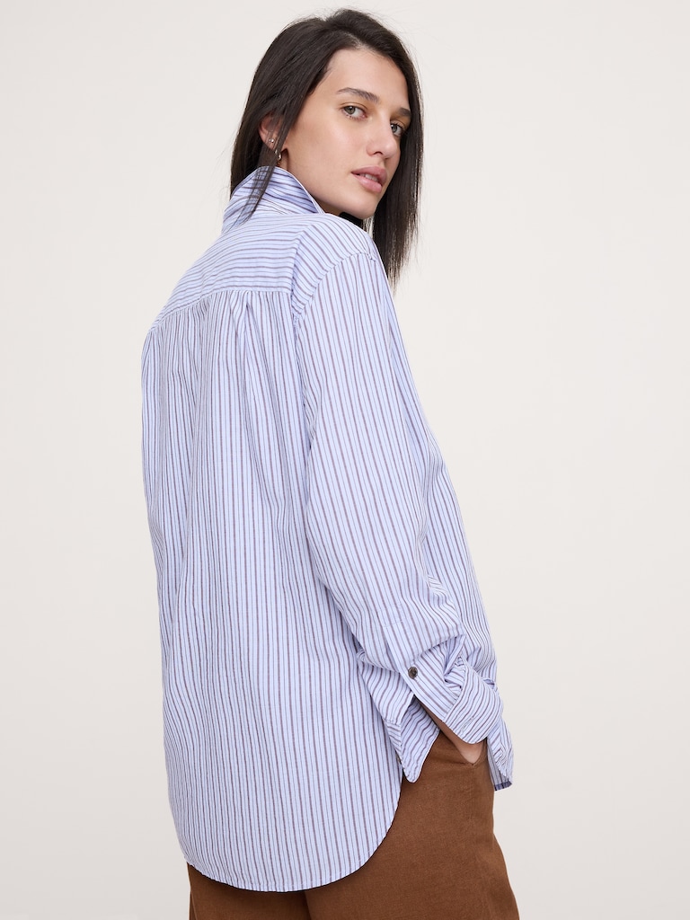 The Oversized Shirt in Cotton Poplin