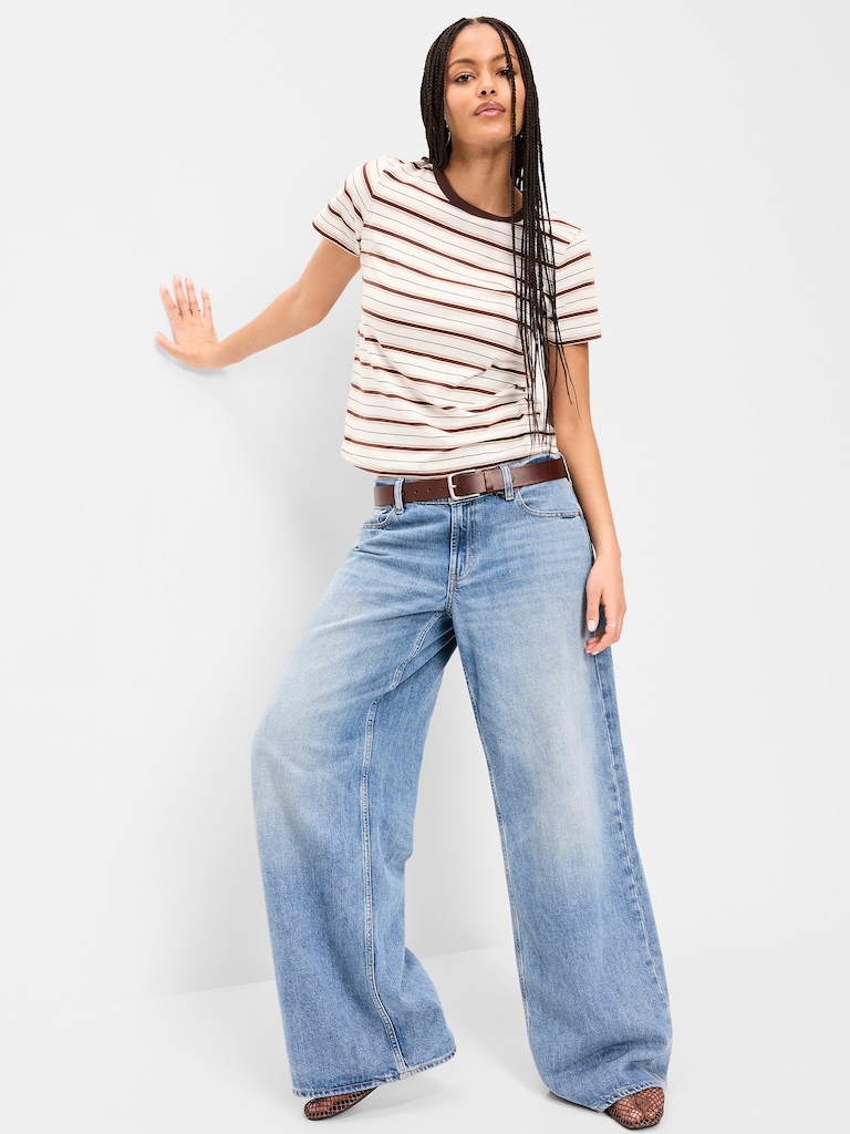 EveryWear Crew-Neck Striped T-Shirt