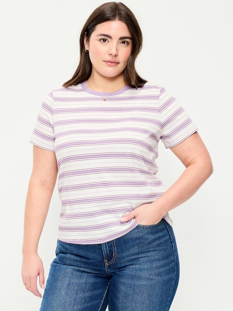 EveryWear Crew-Neck Striped T-Shirt