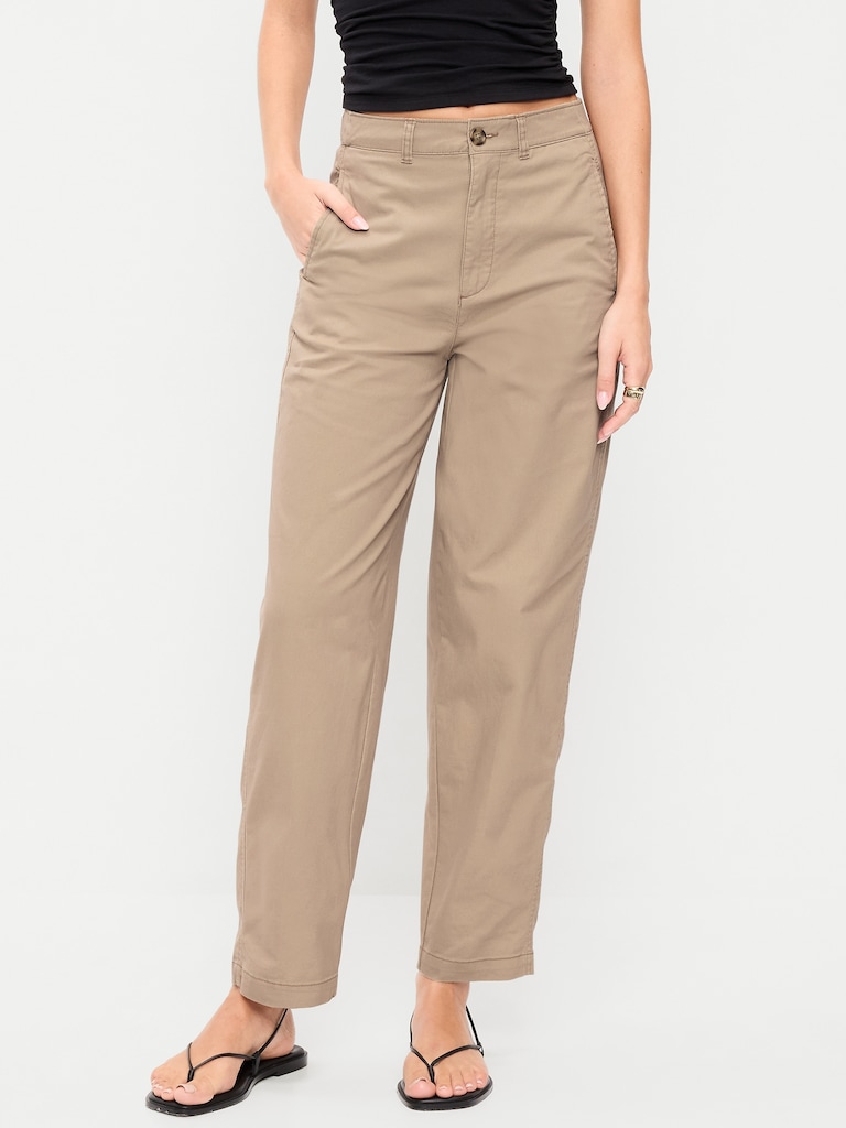 High-Waisted OGC Chino Tapered Straight Pants