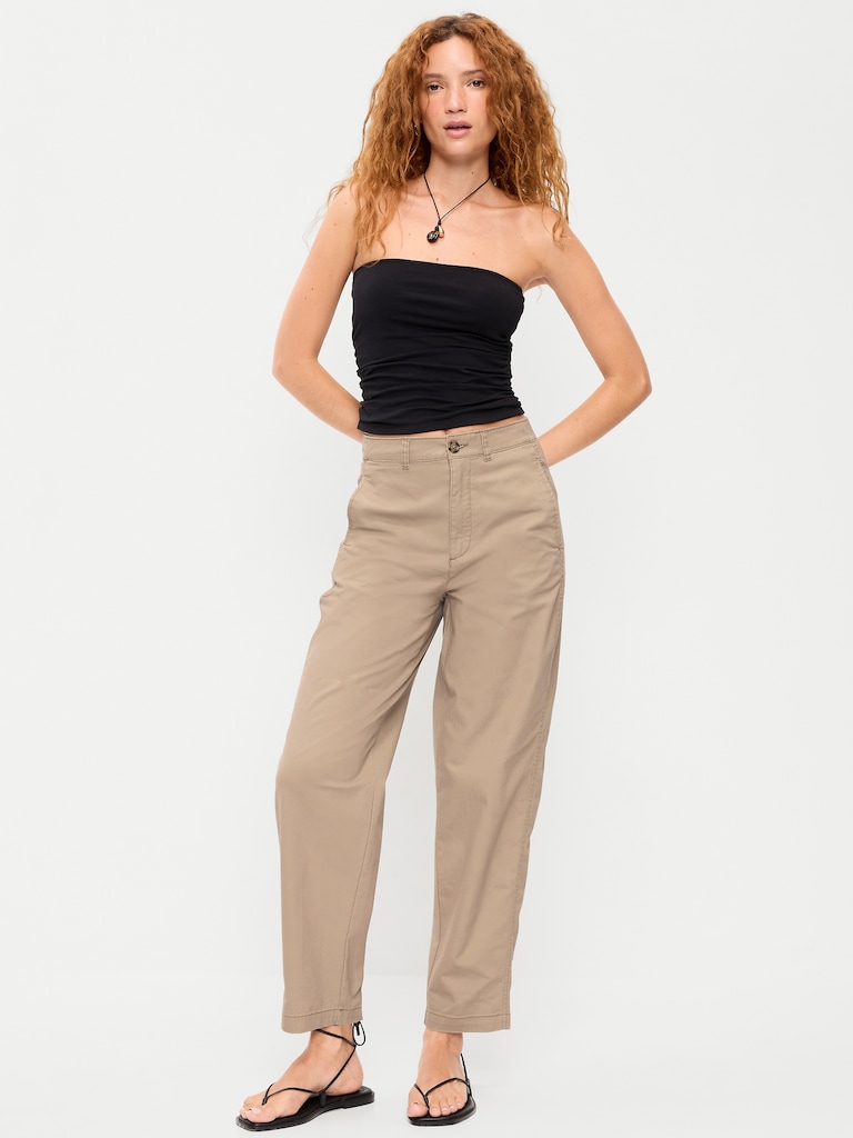 High-Waisted OGC Chino Tapered Straight Pants