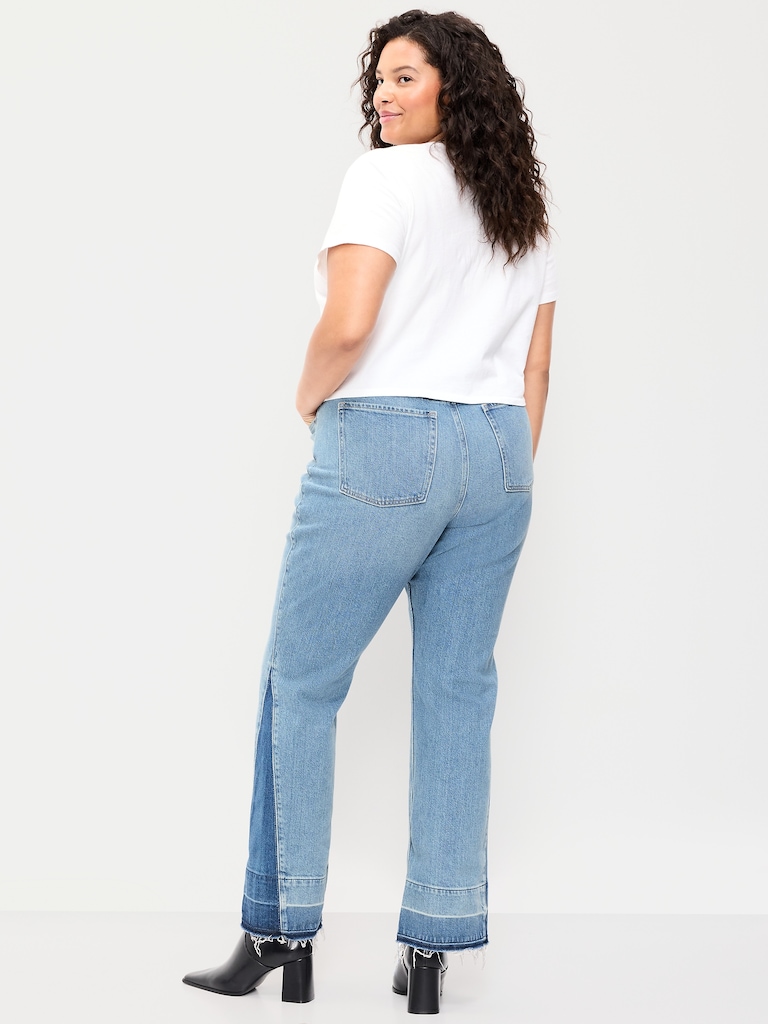 Extra High-Waisted Baby Boot-Cut Jeans