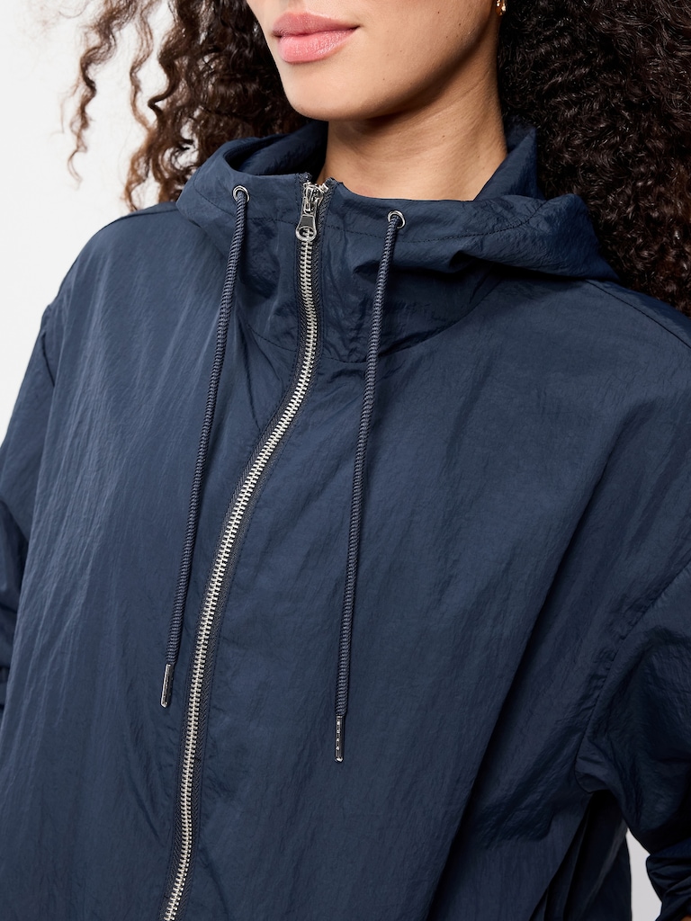 Lightweight Loose-Fit Hooded Jacket