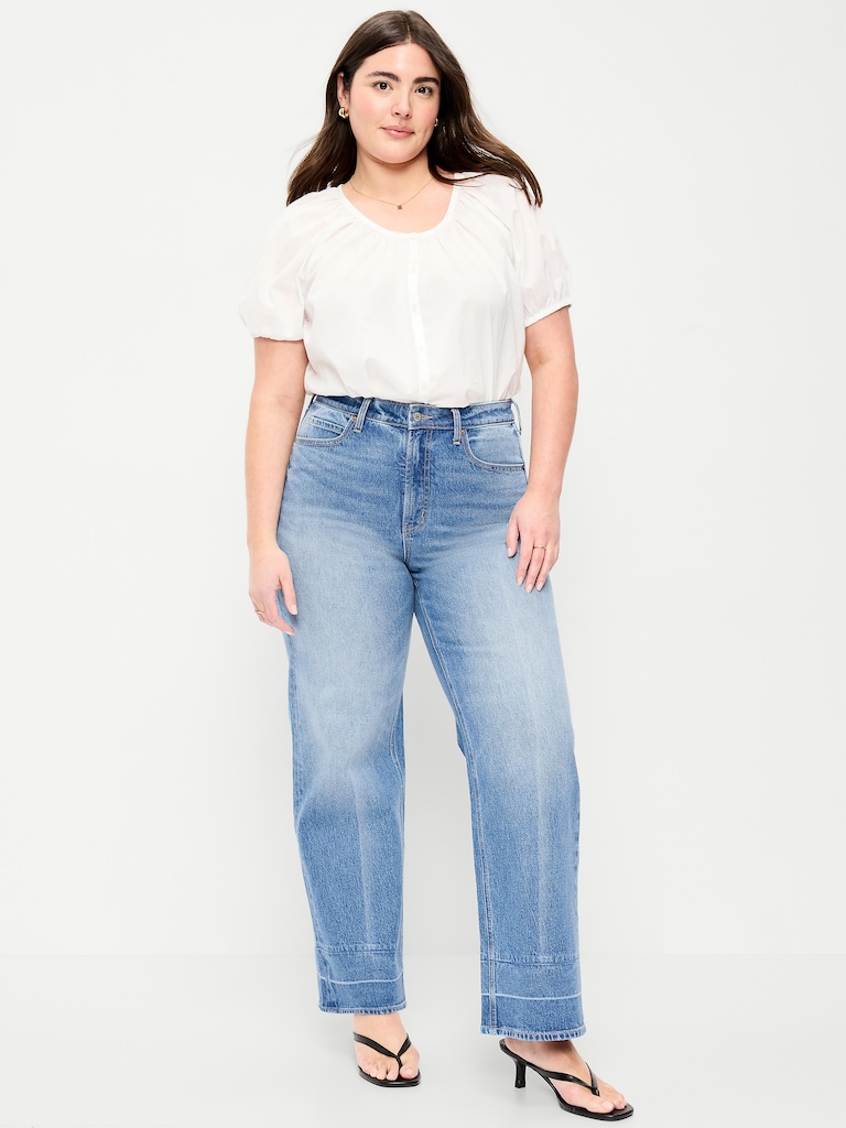 Extra High-Waisted Wide-Leg Jeans
