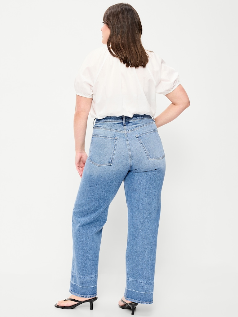 Extra High-Waisted Wide-Leg Jeans
