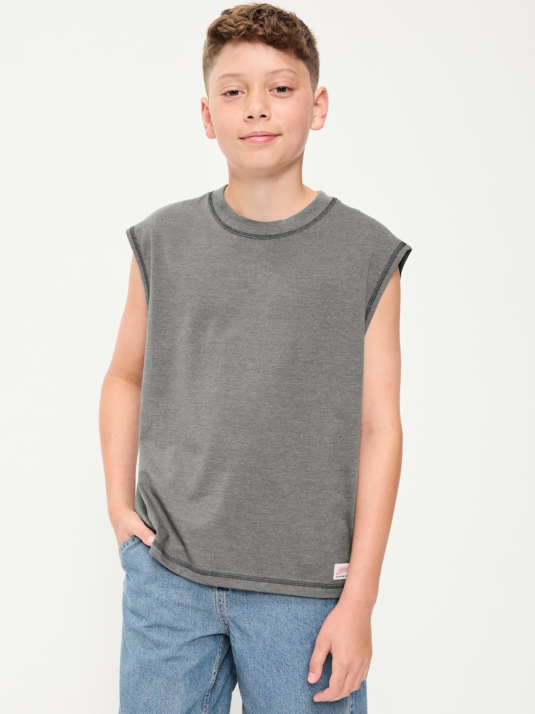 Boxy Muscle Tank Top for Boys