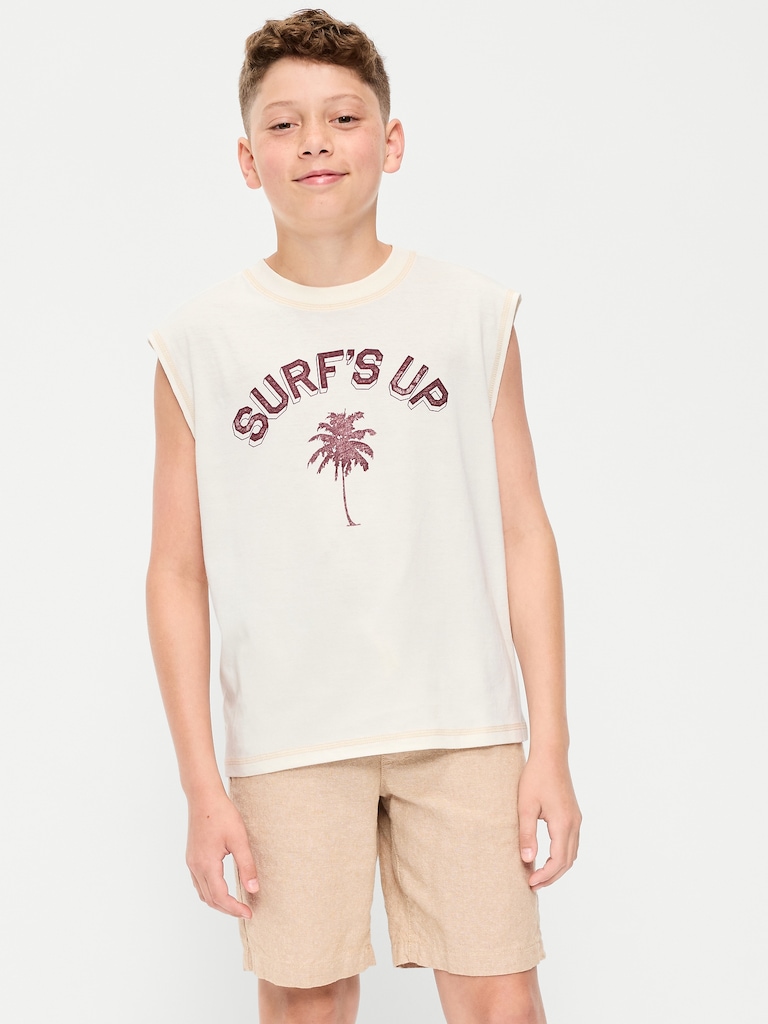 Boxy Muscle Tank Top for Boys