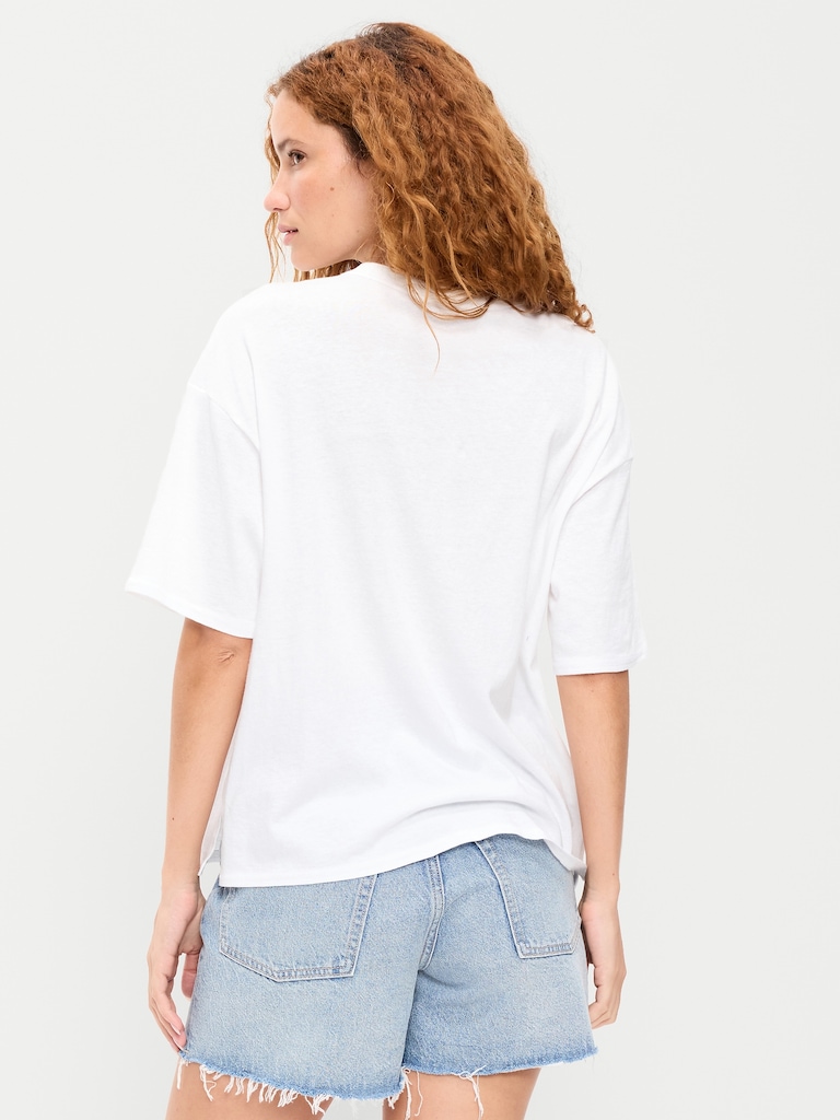 Short-Sleeve Loose Crew-Neck T-Shirt