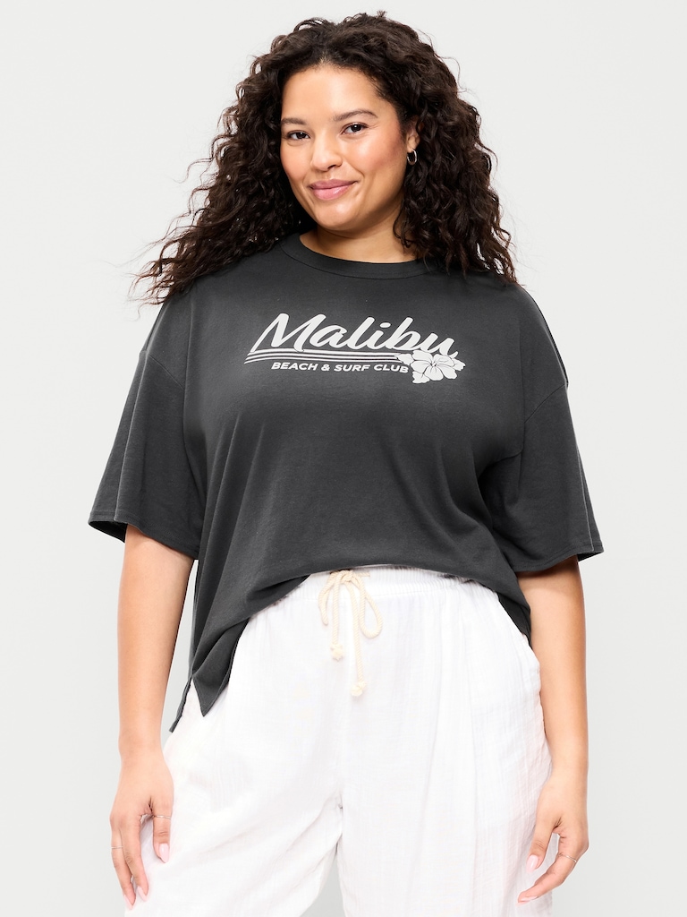 Short-Sleeve Loose Crew-Neck T-Shirt