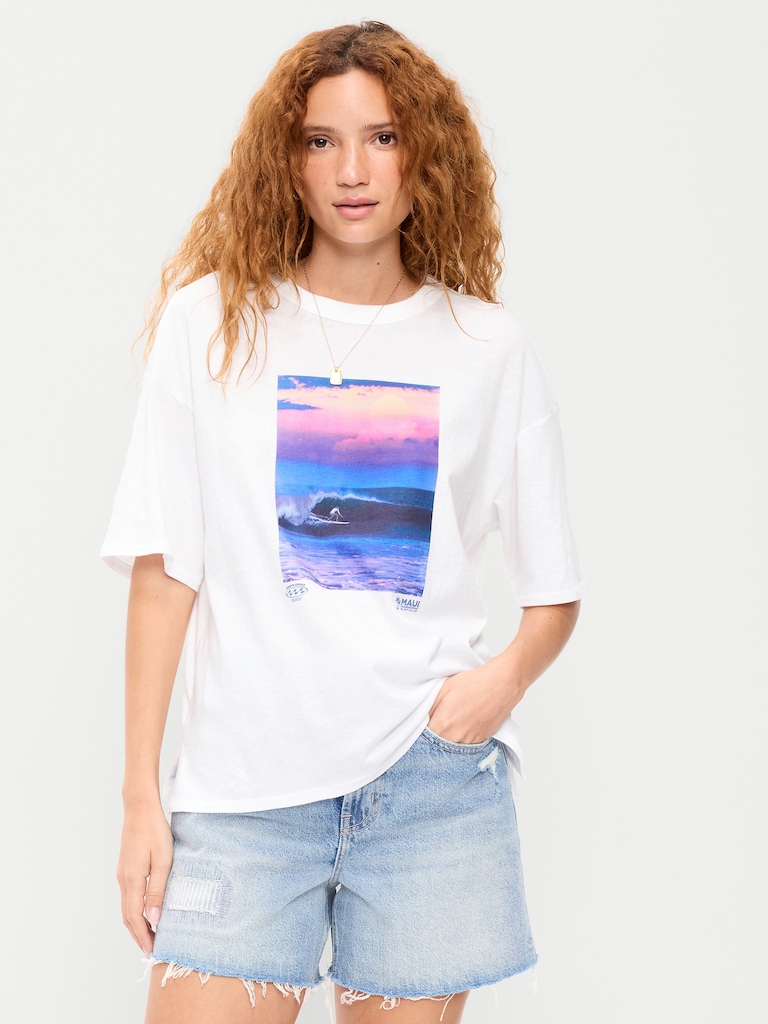 Short-Sleeve Loose Crew-Neck T-Shirt