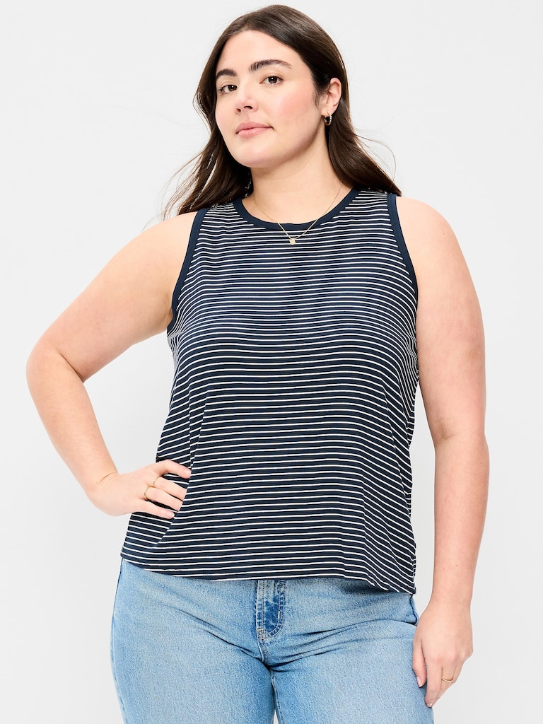 Luxe High-Neck Tank Top