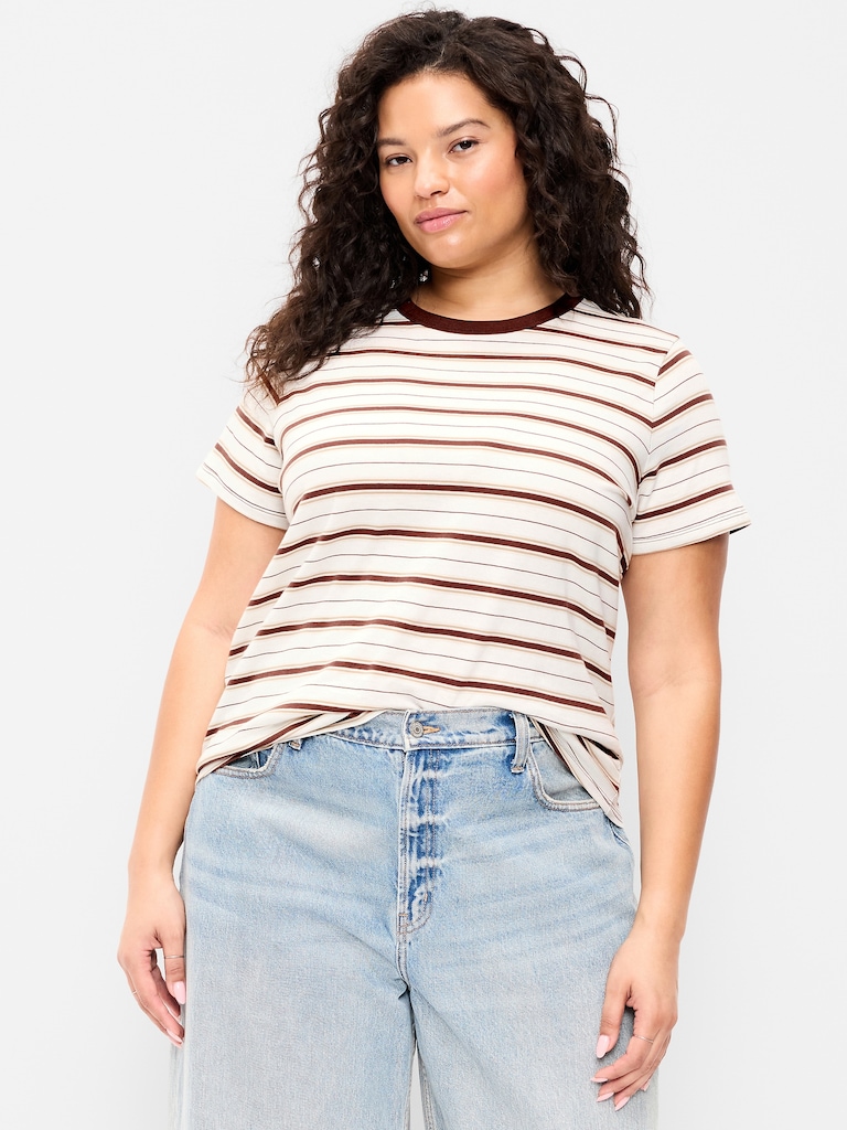 EveryWear Crew-Neck Striped T-Shirt