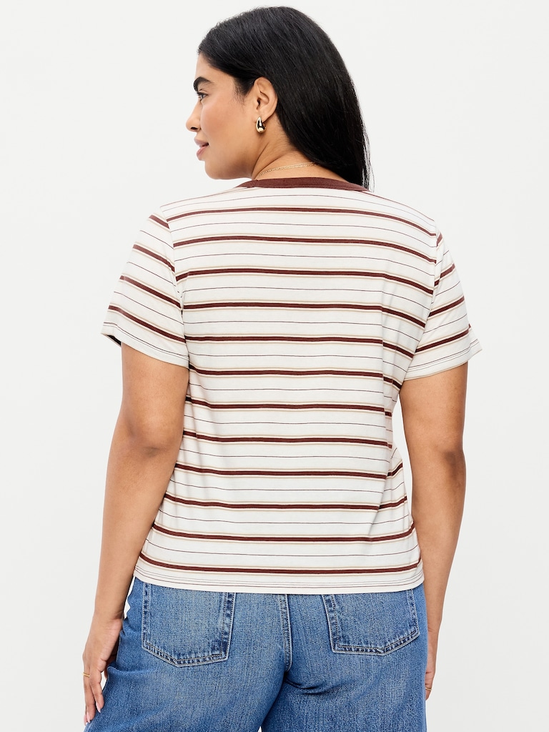 EveryWear Crew-Neck Striped T-Shirt