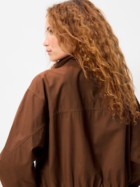 Twill Utility Zip-Front Jacket