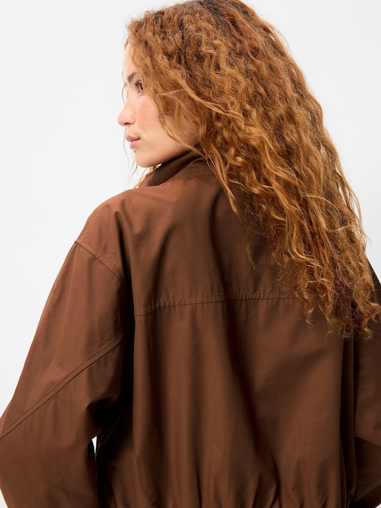 Twill Utility Zip-Front Jacket