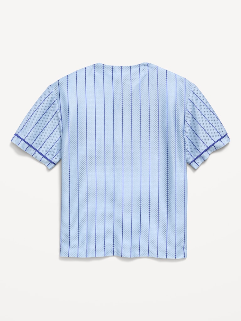 Oversized Mesh Baseball Shirt for Boys