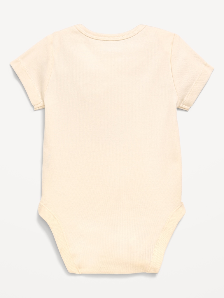 Unisex Short-Sleeve Graphic Bodysuit for Baby