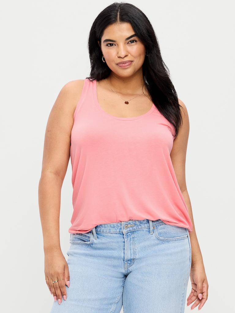 Luxe Scoop-Neck Tank Top