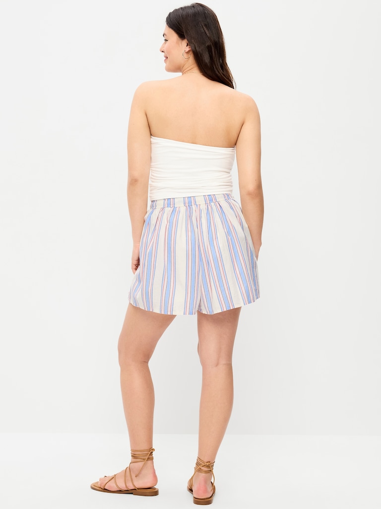 High-Waisted Drapey Skirt Short