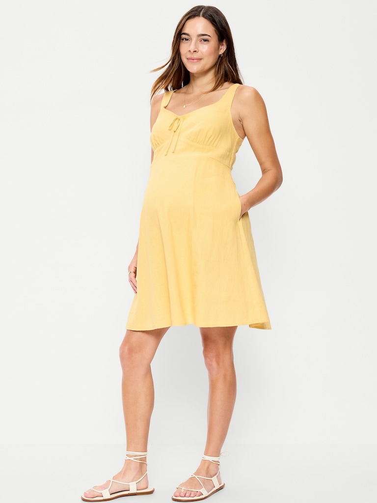 Maternity Fit & Flare Cami Mini Dress