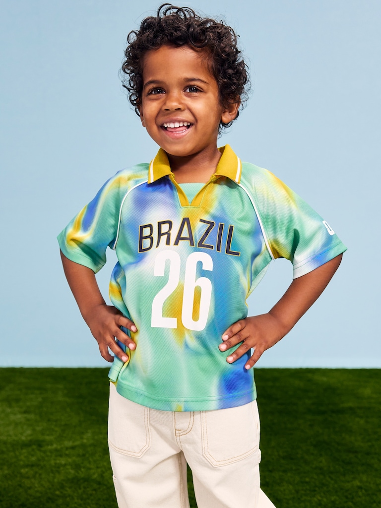 FIFA World Cup 26™ Brazil Unisex Lifestyle Collared Jersey T-Shirt for Toddler