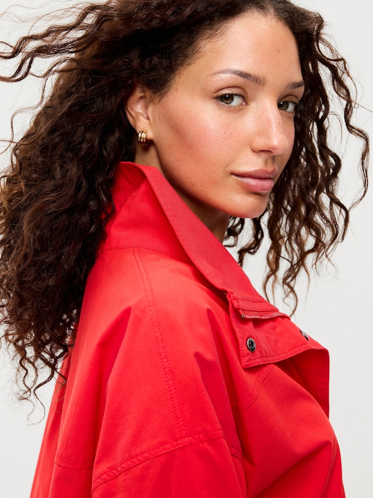 Full-Zip Poplin Jacket