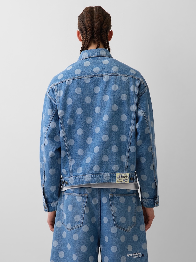 Gap × Awake NY Oversized Dotted Icon Denim Jacket