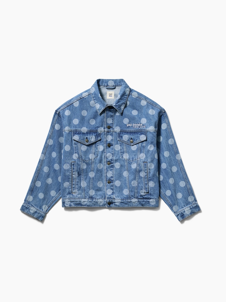 Gap × Awake NY Oversized Dotted Icon Denim Jacket