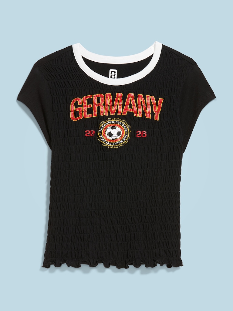 FIFA World Cup 26™ Germany Smocked Graphic T-Shirt for Women