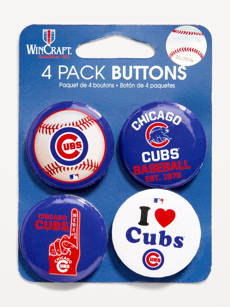 WinCraft® Chicago Cubs 4-Pack Buttons