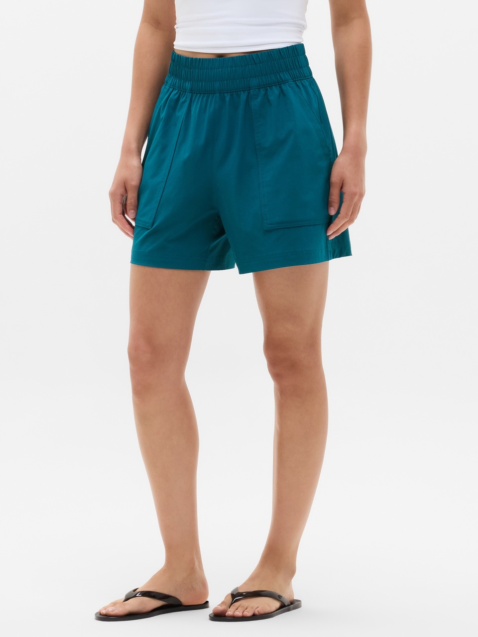 V-Neck Hardware One-Piece Swimsuit