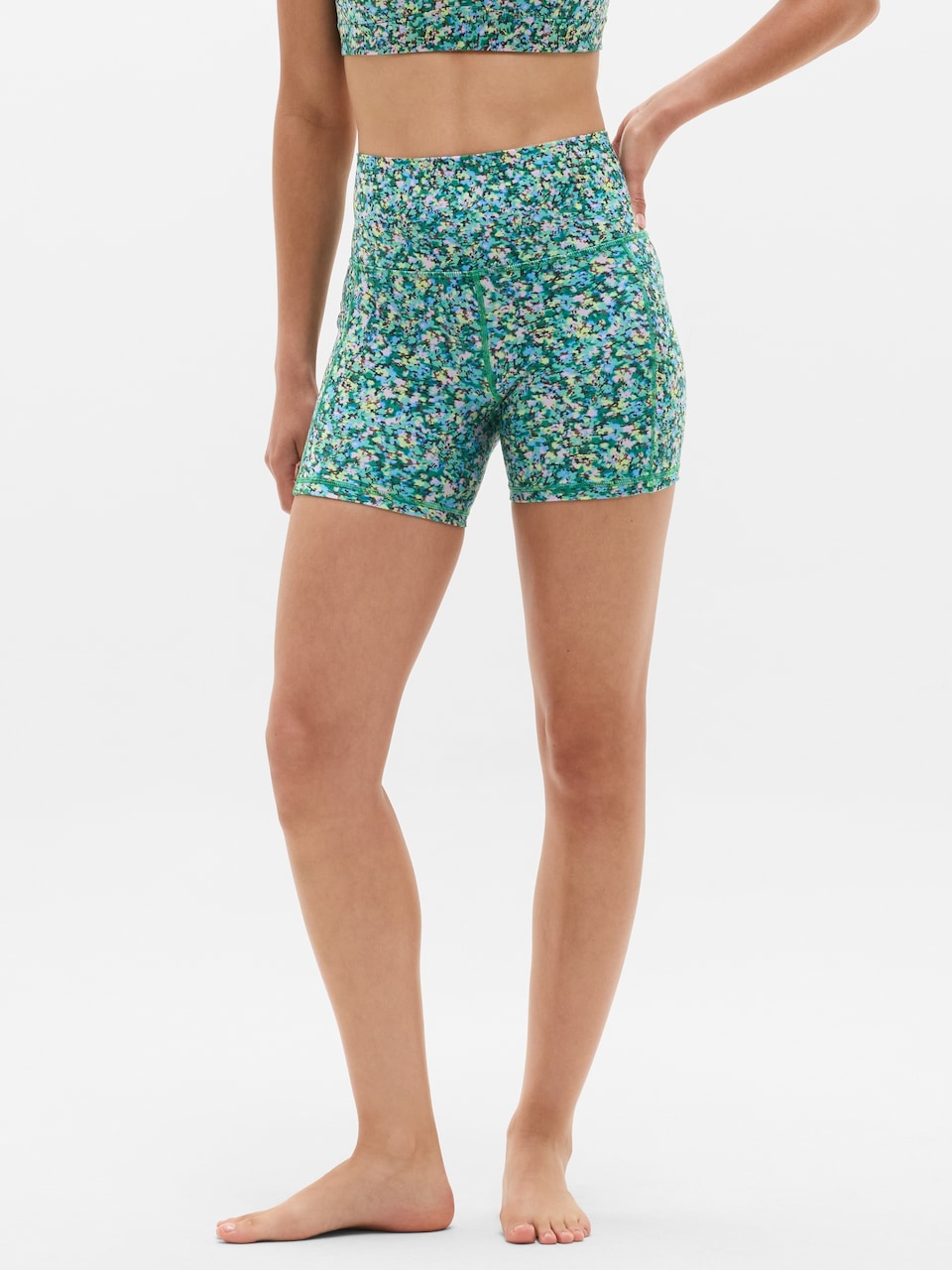 V-Neck Hardware One-Piece Swimsuit