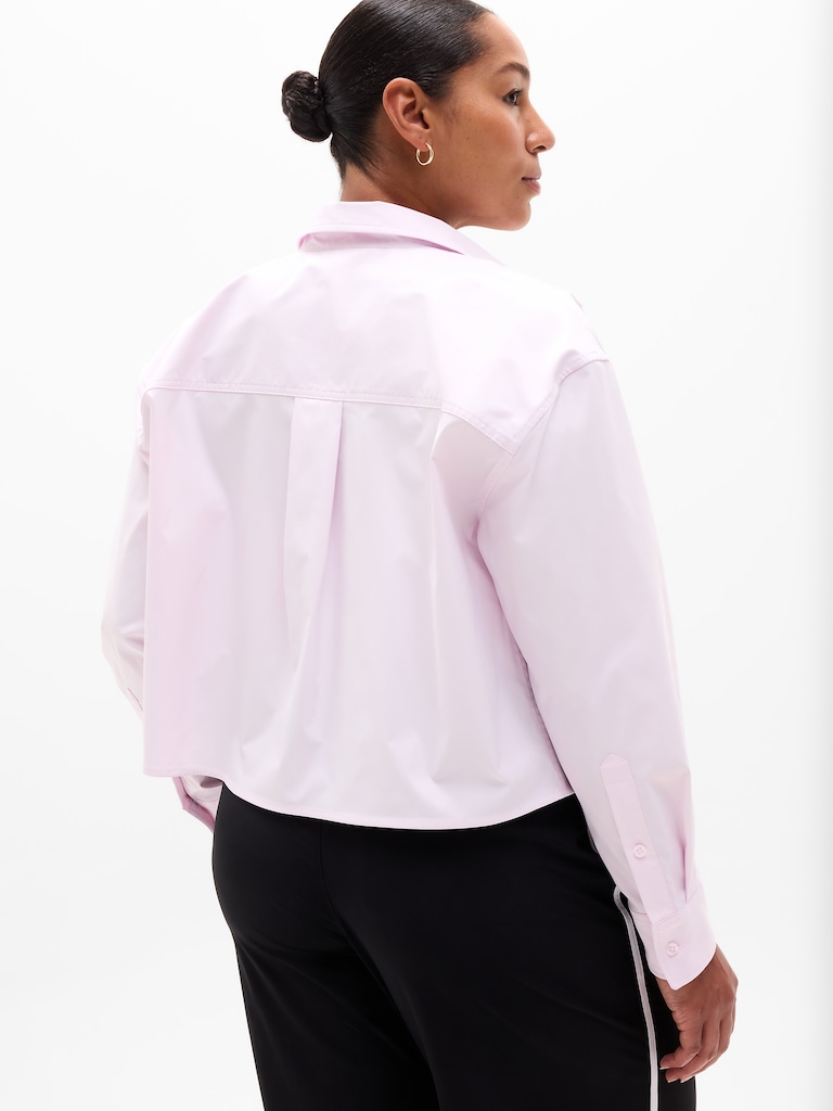 Midday Cropped Poplin Shirt