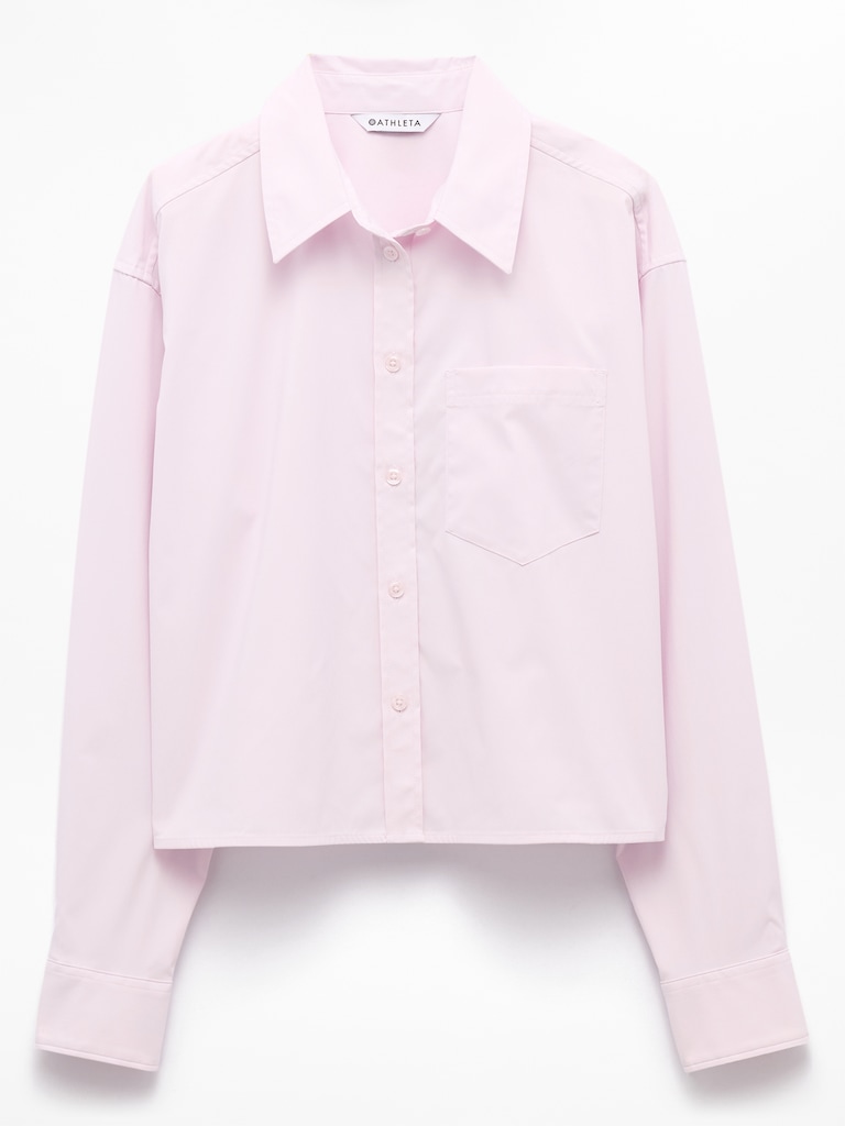Midday Cropped Poplin Shirt