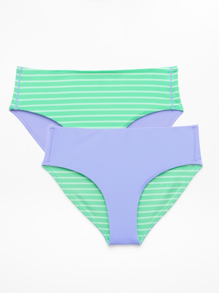 Athleta Girl Reversible Mid Rise Swim Bottom