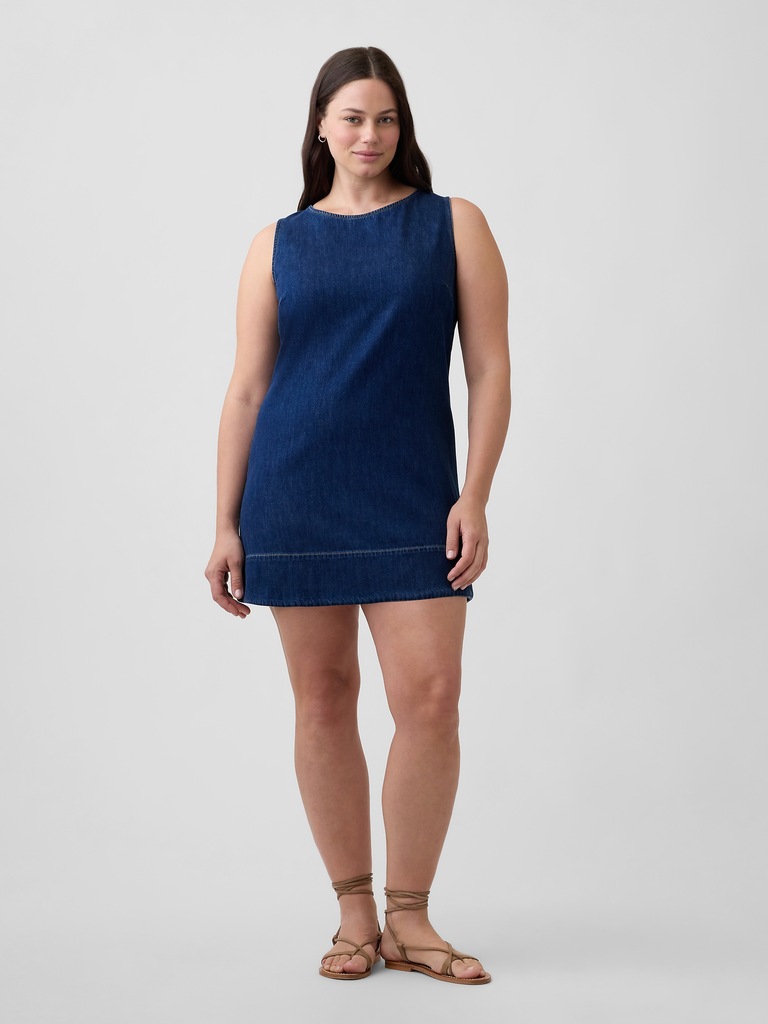 Denim Apron Mini Dress