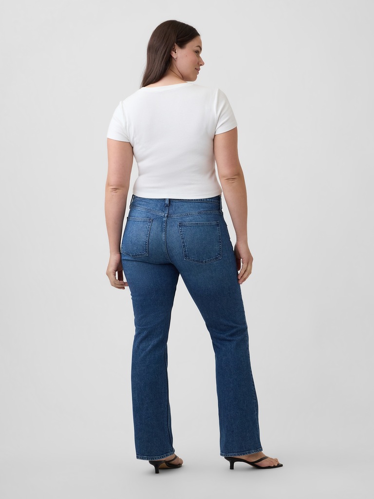 Mid Rise Boot Jeans