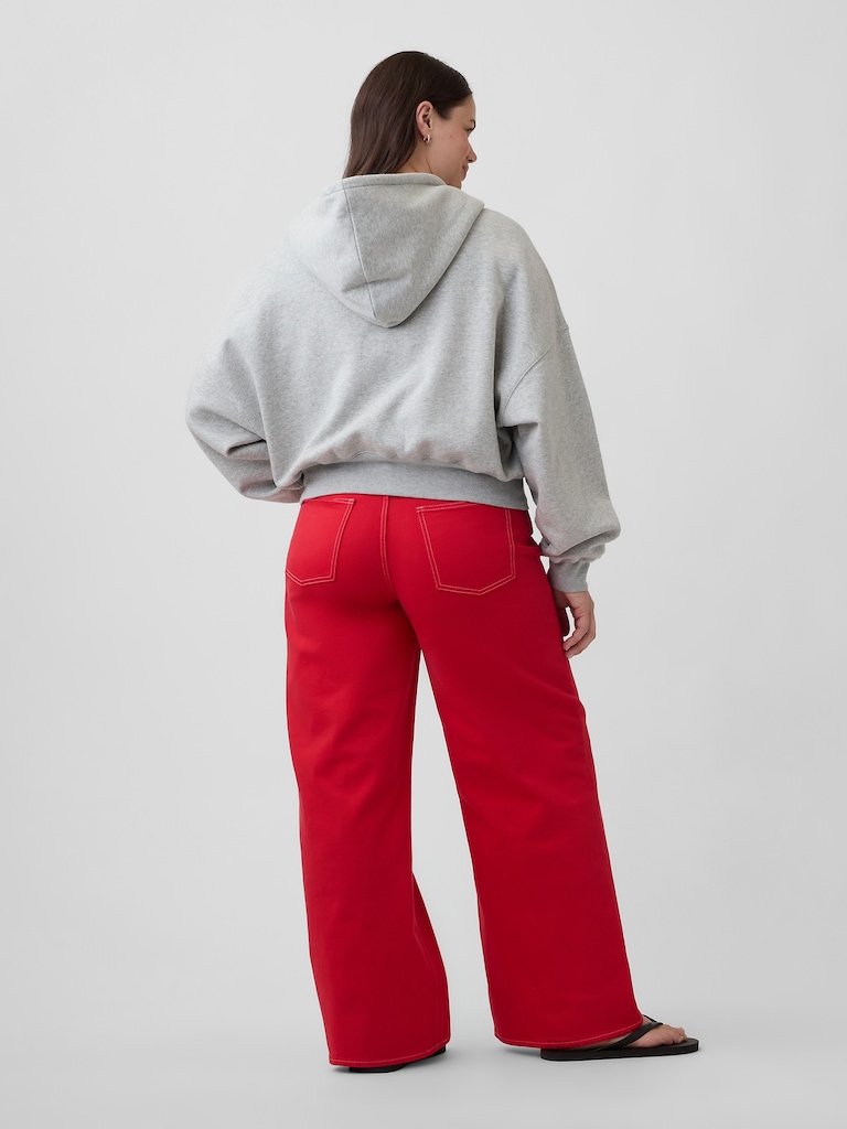 Mid Rise Wide-Leg Jeans