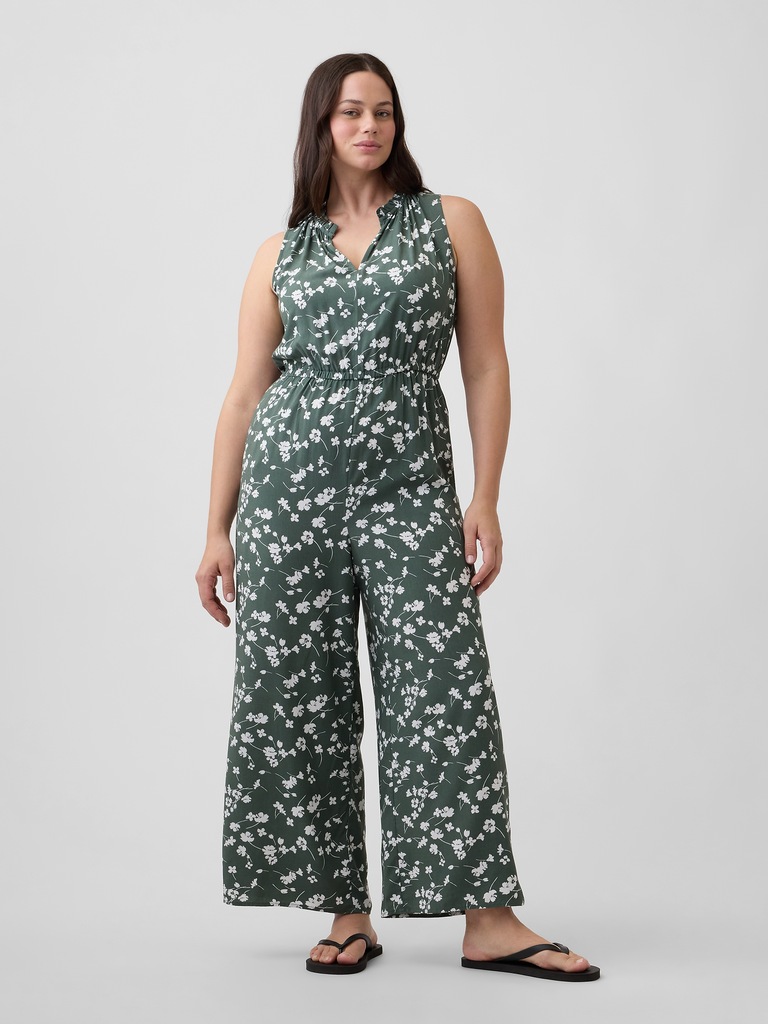 Sleeveless Wide-Leg Jumpsuit