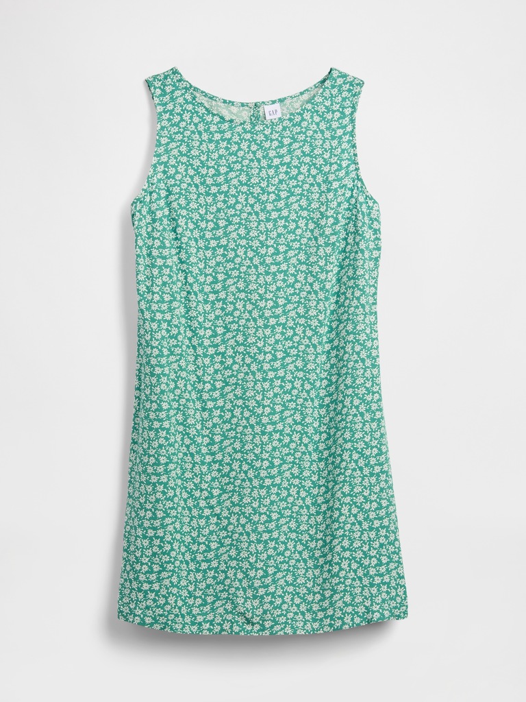 Print Sleeveless Mini Dress