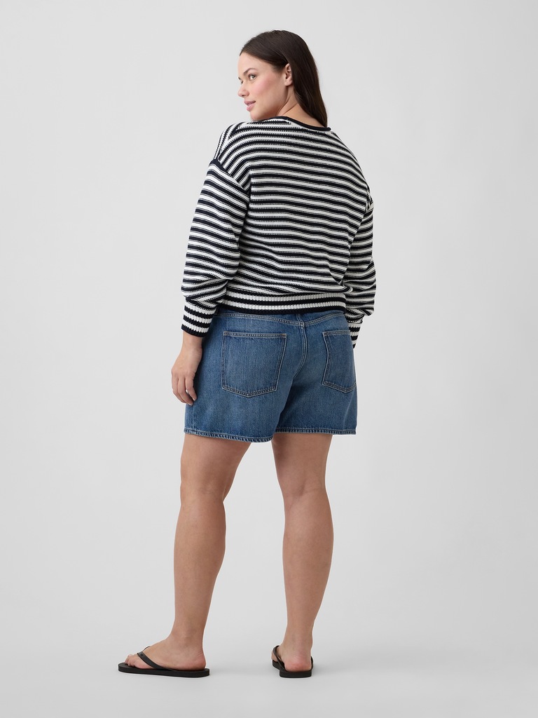 High Rise SuperSoft Drawstring Denim Shorts