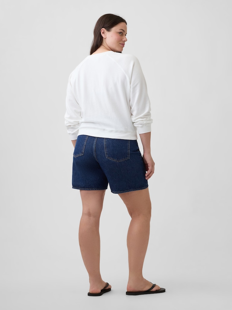 5" Mid Rise Denim Shorts